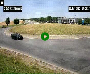 Webcam en périphérie de Chartres sur la N123, à hauteur de Luisant. Vue orientée vers Chartres