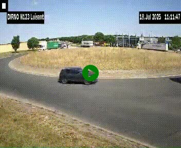 Webcam en périphérie de Chartres sur la N123, à hauteur de Luisant. Vue orientée vers Chartres
