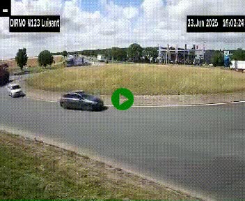 Webcam en périphérie de Chartres sur la N123, à hauteur de Luisant. Vue orientée vers Chartres