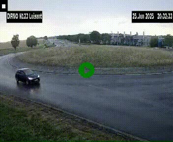 Webcam en périphérie de Chartres sur la N123, à hauteur de Luisant. Vue orientée vers Chartres