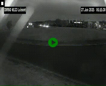 Webcam en périphérie de Chartres sur la N123, à hauteur de Luisant. Vue orientée vers Chartres