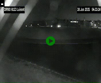 Webcam en périphérie de Chartres sur la N123, à hauteur de Luisant. Vue orientée vers Chartres