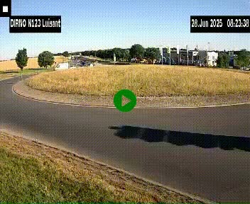 Webcam en périphérie de Chartres sur la N123, à hauteur de Luisant. Vue orientée vers Chartres
