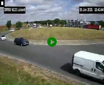Webcam en périphérie de Chartres sur la N123, à hauteur de Luisant. Vue orientée vers Chartres