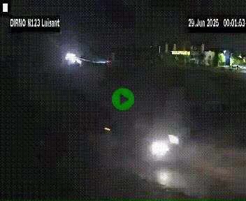 Webcam en périphérie de Chartres sur la N123, à hauteur de Luisant. Vue orientée vers Chartres