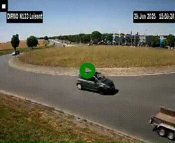 Webcam en périphérie de Chartres sur la N123, à hauteur de Luisant. Vue orientée vers Chartres