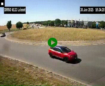 Webcam en périphérie de Chartres sur la N123, à hauteur de Luisant. Vue orientée vers Chartres