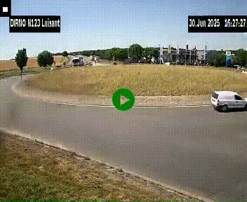 Webcam en périphérie de Chartres sur la N123, à hauteur de Luisant. Vue orientée vers Chartres