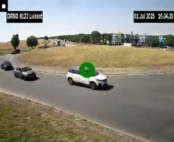 Webcam en périphérie de Chartres sur la N123, à hauteur de Luisant. Vue orientée vers Chartres