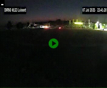 Webcam en périphérie de Chartres sur la N123, à hauteur de Luisant. Vue orientée vers Chartres