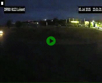 Webcam en périphérie de Chartres sur la N123, à hauteur de Luisant. Vue orientée vers Chartres
