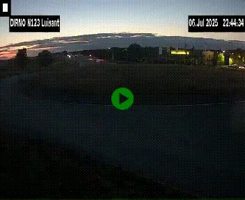 Webcam en périphérie de Chartres sur la N123, à hauteur de Luisant. Vue orientée vers Chartres