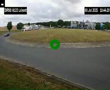 Webcam en périphérie de Chartres sur la N123, à hauteur de Luisant. Vue orientée vers Chartres