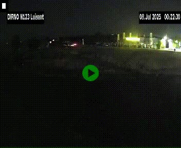 Webcam en périphérie de Chartres sur la N123, à hauteur de Luisant. Vue orientée vers Chartres