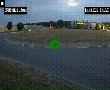 Webcam en périphérie de Chartres sur la N123, à hauteur de Luisant. Vue orientée vers Chartres