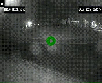 Webcam en périphérie de Chartres sur la N123, à hauteur de Luisant. Vue orientée vers Chartres