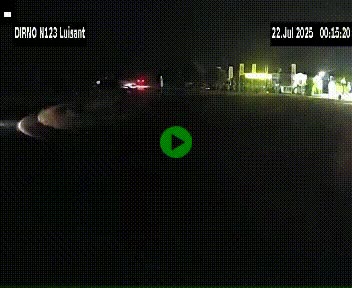 Webcam en périphérie de Chartres sur la N123, à hauteur de Luisant. Vue orientée vers Chartres
