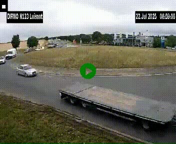 Webcam en périphérie de Chartres sur la N123, à hauteur de Luisant. Vue orientée vers Chartres