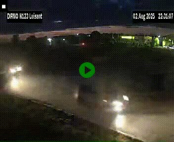 Webcam en périphérie de Chartres sur la N123, à hauteur de Luisant. Vue orientée vers Chartres