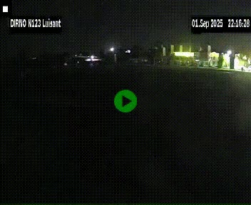 Webcam en périphérie de Chartres sur la N123, à hauteur de Luisant. Vue orientée vers Chartres