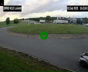 Webcam en périphérie de Chartres sur la N123, à hauteur de Luisant. Vue orientée vers Chartres