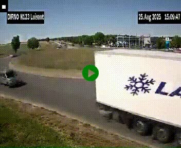 Webcam en périphérie de Chartres sur la N123, à hauteur de Luisant. Vue orientée vers Chartres