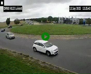 Webcam en périphérie de Chartres sur la N123, à hauteur de Luisant. Vue orientée vers Chartres