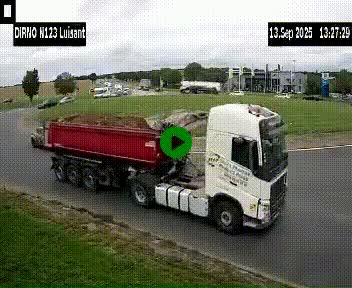 Webcam en périphérie de Chartres sur la N123, à hauteur de Luisant. Vue orientée vers Chartres