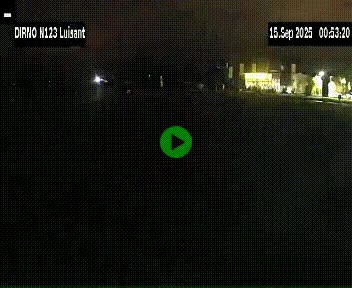 Webcam en périphérie de Chartres sur la N123, à hauteur de Luisant. Vue orientée vers Chartres