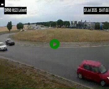 <h2>Webcam en périphérie de Chartres sur la N123, à hauteur de Luisant. Vue orientée vers Chartres</h2>
