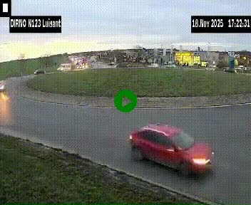 <h2>Webcam en périphérie de Chartres sur la N123, à hauteur de Luisant. Vue orientée vers Chartres</h2>