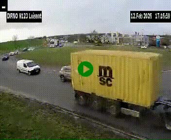 <h2>Webcam en périphérie de Chartres sur la N123, à hauteur de Luisant. Vue orientée vers Chartres</h2>