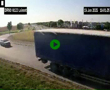 Webcam en périphérie de Chartres sur la N123, à hauteur de Luisant. Vue orientée vers Chartres