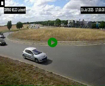 <h2>Webcam en périphérie de Chartres sur la N123, à hauteur de Luisant. Vue orientée vers Chartres</h2>