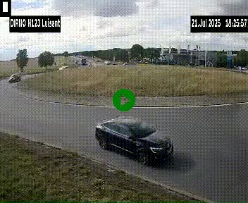 <h2>Webcam en périphérie de Chartres sur la N123, à hauteur de Luisant. Vue orientée vers Chartres</h2>