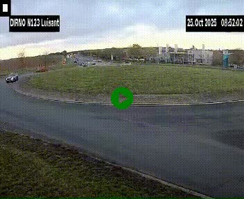 <h2>Webcam en périphérie de Chartres sur la N123, à hauteur de Luisant. Vue orientée vers Chartres</h2>