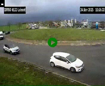 <h2>Webcam en périphérie de Chartres sur la N123, à hauteur de Luisant. Vue orientée vers Chartres</h2>