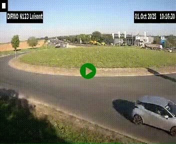<h2>Webcam en périphérie de Chartres sur la N123, à hauteur de Luisant. Vue orientée vers Chartres</h2>