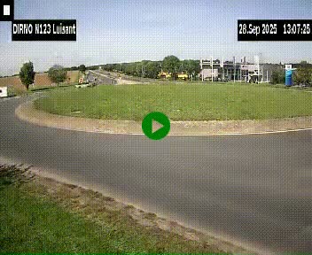 <h2>Webcam en périphérie de Chartres sur la N123, à hauteur de Luisant. Vue orientée vers Chartres</h2>