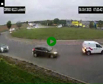<h2>Webcam en périphérie de Chartres sur la N123, à hauteur de Luisant. Vue orientée vers Chartres</h2>