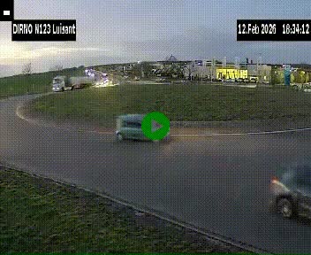 <h2>Webcam en périphérie de Chartres sur la N123, à hauteur de Luisant. Vue orientée vers Chartres</h2>