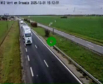 <h2>Webcam à hauteur de Vert-en-Drouais sur la N12, en périphérie de Dreux. Vue orientée vers Alençon</h2>