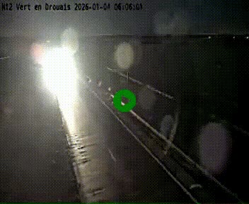 Webcam à hauteur de Vert-en-Drouais sur la N12, en périphérie de Dreux. Vue orientée vers Alençon