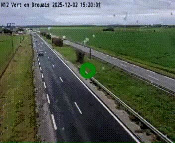 <h2>Webcam à hauteur de Vert-en-Drouais sur la N12, en périphérie de Dreux. Vue orientée vers Alençon</h2>
