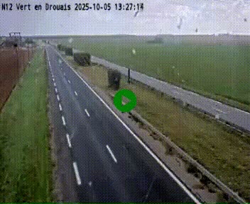 <h2>Webcam à hauteur de Vert-en-Drouais sur la N12, en périphérie de Dreux. Vue orientée vers Alençon</h2>