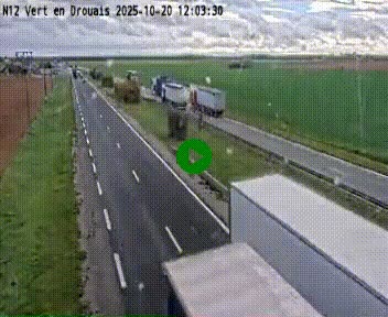 <h2>Webcam à hauteur de Vert-en-Drouais sur la N12, en périphérie de Dreux. Vue orientée vers Alençon</h2>