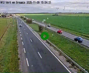 <h2>Webcam à hauteur de Vert-en-Drouais sur la N12, en périphérie de Dreux. Vue orientée vers Alençon</h2>