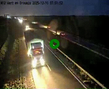 <h2>Webcam à hauteur de Vert-en-Drouais sur la N12, en périphérie de Dreux. Vue orientée vers Alençon</h2>