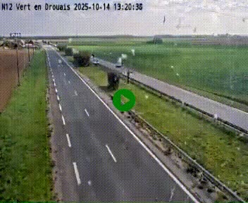 <h2>Webcam à hauteur de Vert-en-Drouais sur la N12, en périphérie de Dreux. Vue orientée vers Alençon</h2>