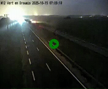 <h2>Webcam à hauteur de Vert-en-Drouais sur la N12, en périphérie de Dreux. Vue orientée vers Alençon</h2>